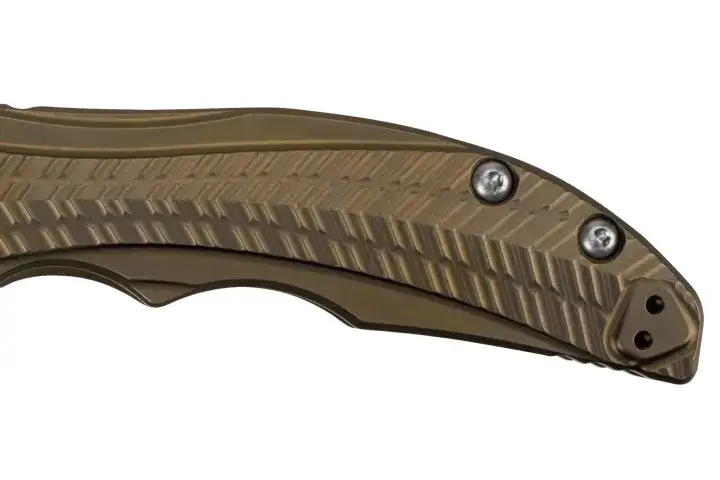 Anodized handle. Described under heading Anodizing.
