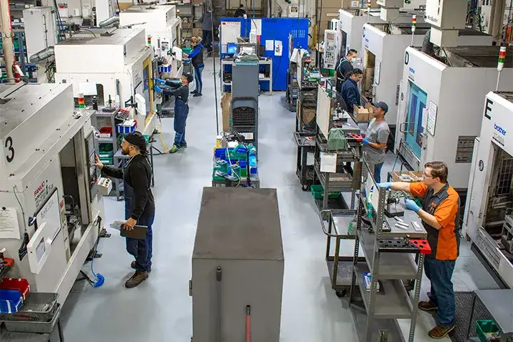 ZT employees working in the factory