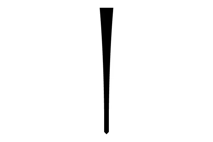 The hollow grind illustration. Described under the heading The hollow grind.